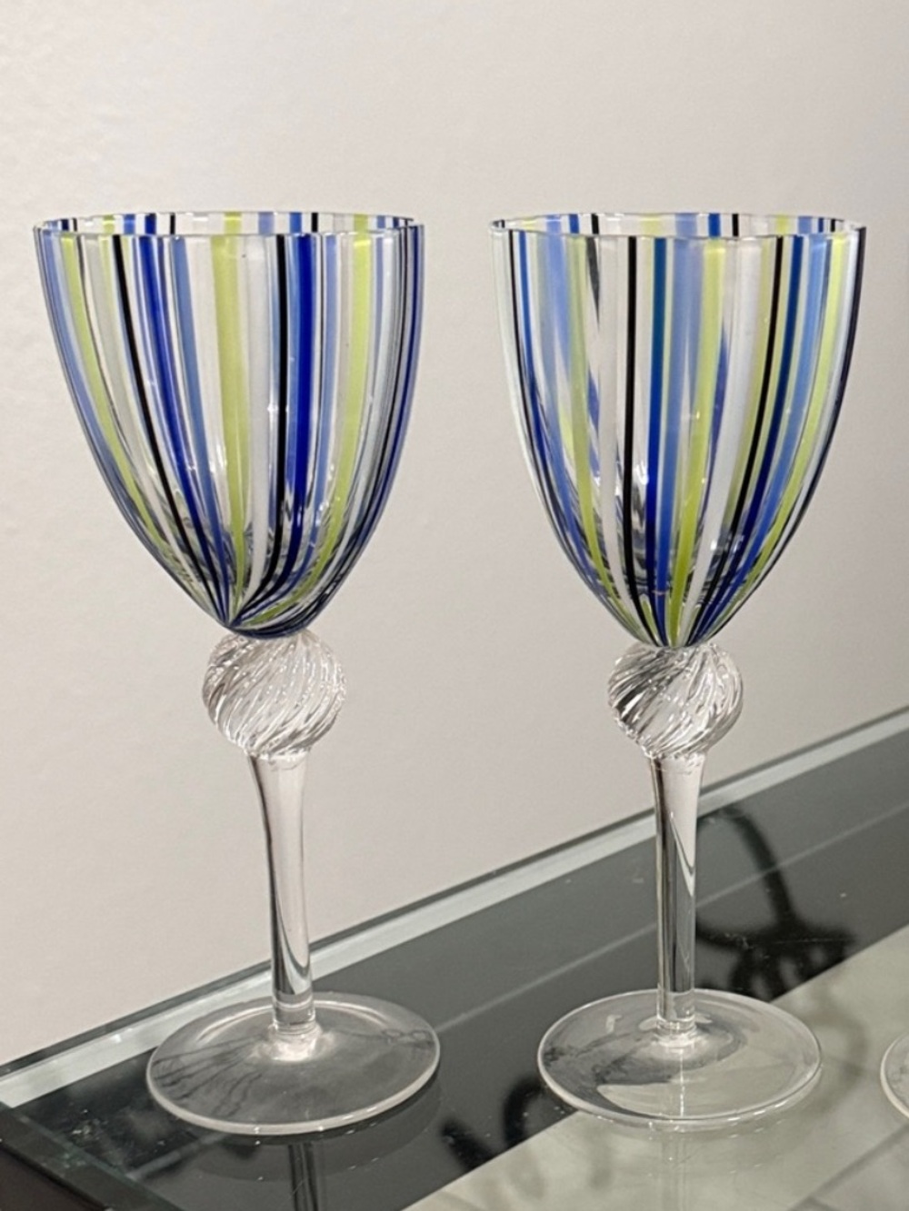 2 Swirled Goblets